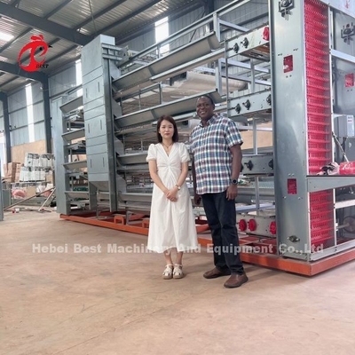 6 Tiers kippenkooi broiler pluimvee uitrusting voor optimaal ruimtegebruik en automatisering Doris