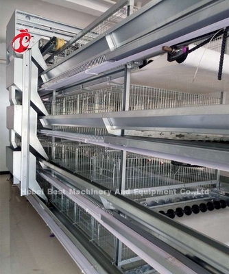 Een h-type Automatisch van de het Materiaalkweker van het Laaggevogelte Zandig Systeem van de de Kippenkooi