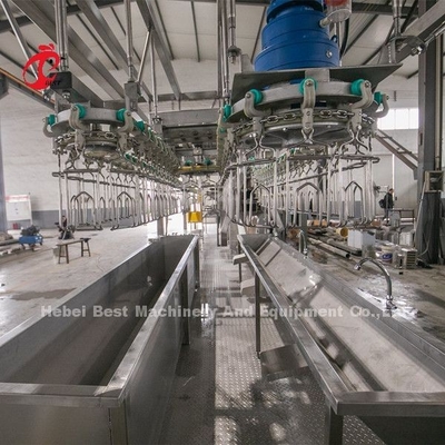 220V het Systeem 4kw, Ss 304 het Materiaal Doris van de grillverwerking van de Kippenslachting